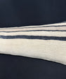 Turkish Hemp Pillow Cushion Natural Beige Black Cushion Cover 14x40 #30431