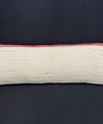 Turkish Hemp Pillow Cushion Natural Beige Red Cushion Cover 14x40 #30432