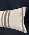 Turkish Hemp Pillow Cushion Natural Beige Brown Cushion Cover 14x40 #30521