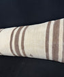 Turkish Hemp Pillow Cushion Natural Beige Brown Cushion Cover 14x40 #30521