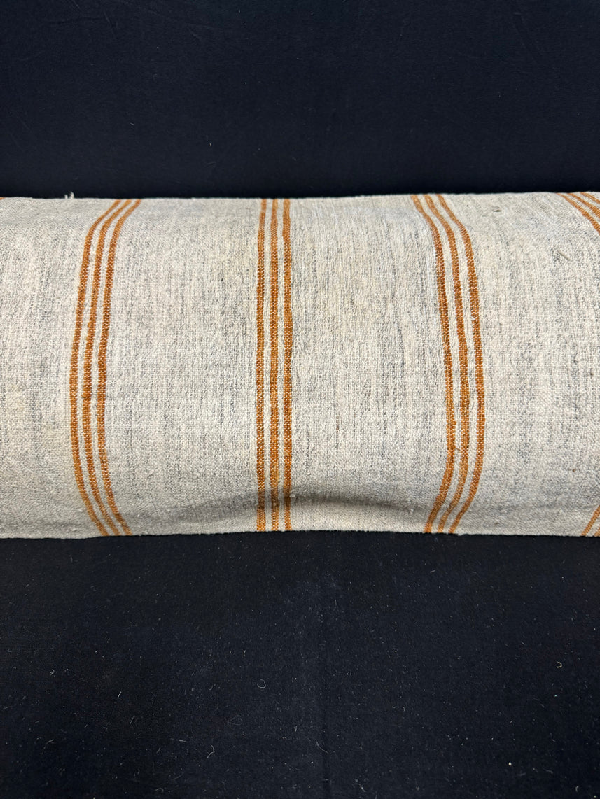 Turkish Hemp Pillow Cushion Natural Beige Brown Cushion Cover 14x40 #30498