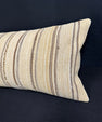Turkish Hemp Pillow Cushion Natural Beige Brown Cushion Cover 14x40 #30434