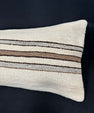Turkish Hemp Pillow Cushion Natural Beige Brown Cushion Cover 14x40 #30435