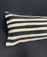 Turkish Hemp Pillow Cushion Natural Beige Black Cushion Cover 14x40 #30459