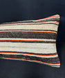 Turkish Hemp Pillow Cushion Natural Beige Black Cushion Cover 14x40 #30493