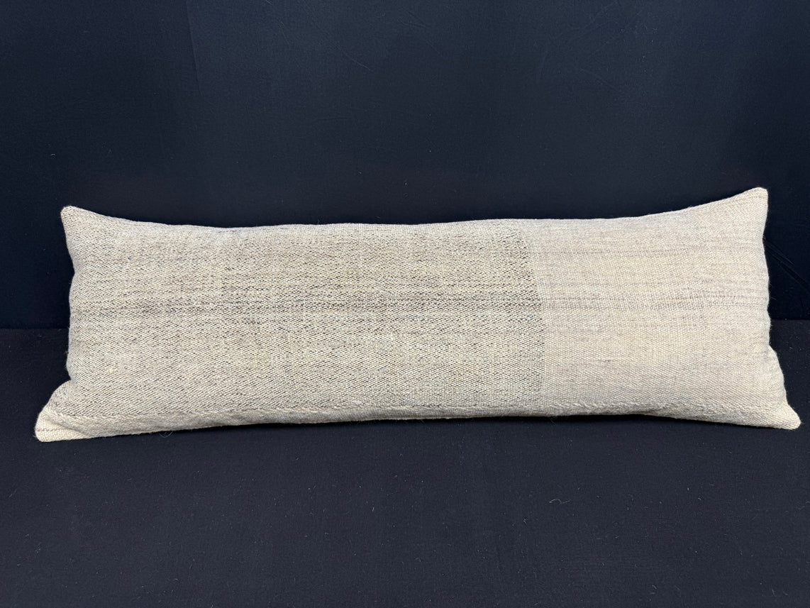 Turkish Hemp Pillow Cushion Natural Beige Cushion Cover 14x40 #30502
