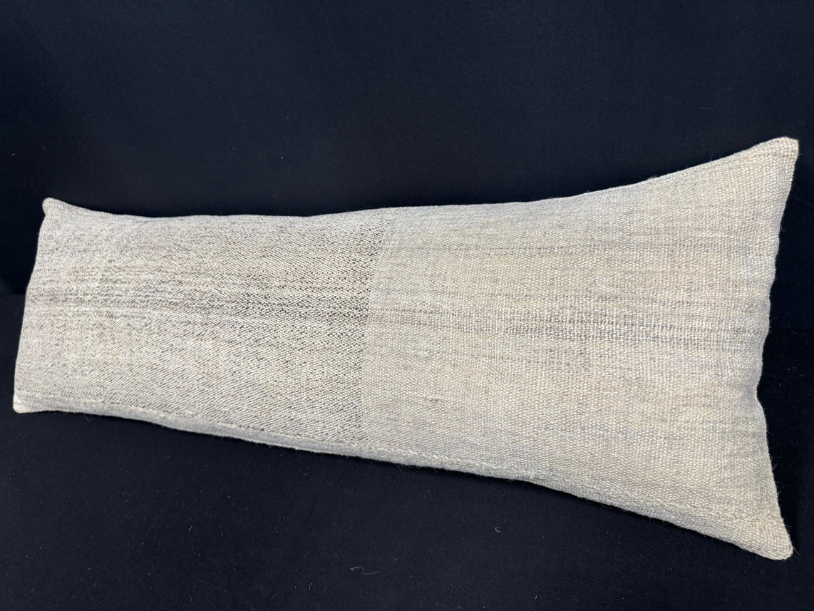Turkish Hemp Pillow Cushion Natural Beige Cushion Cover 14x40 #30502