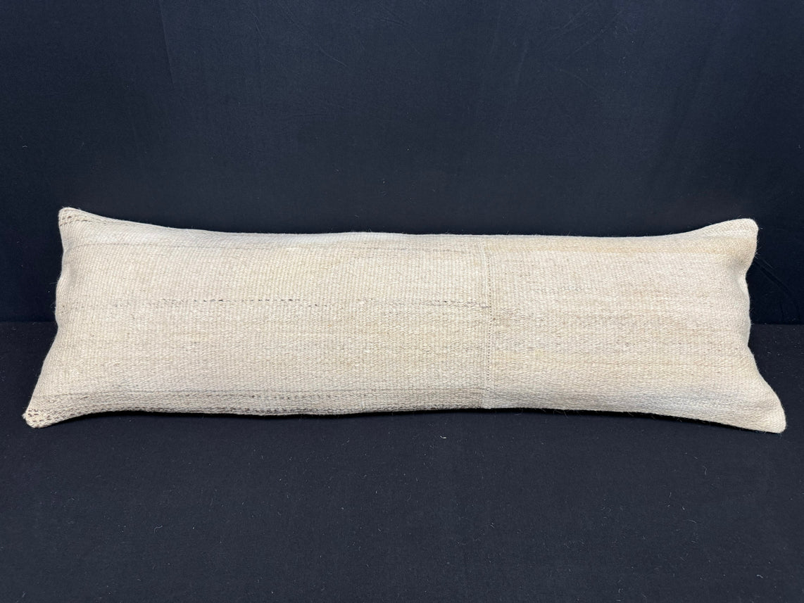 Turkish Hemp Pillow Cushion Natural Beige Cushion Cover 14x40 #30501