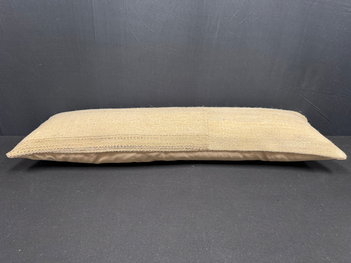Turkish Hemp Pillow Cushion Natural Beige Cushion Cover 14x40 #30501