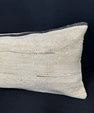 Turkish Hemp Pillow Cushion Natural Beige Black Cushion Cover 14x40 #30500