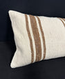 Turkish Hemp Pillow Cushion Natural Beige Brown Cushion Cover 14x40 #30494