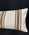 Turkish Hemp Pillow Cushion Natural Beige Brown Cushion Cover 14x40 #30494