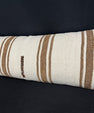 Turkish Hemp Pillow Cushion Natural Beige Brown Cushion Cover 14x40 #30494