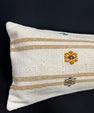 Turkish Hemp Pillow Cushion Natural Beige Brown Cushion Cover 14x40 #30495