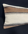 Turkish Hemp Pillow Cushion Natural Beige Brown Cushion Cover 14x40 #30513