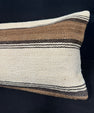 Turkish Hemp Pillow Cushion Natural Beige Brown Cushion Cover 14x40 #30513