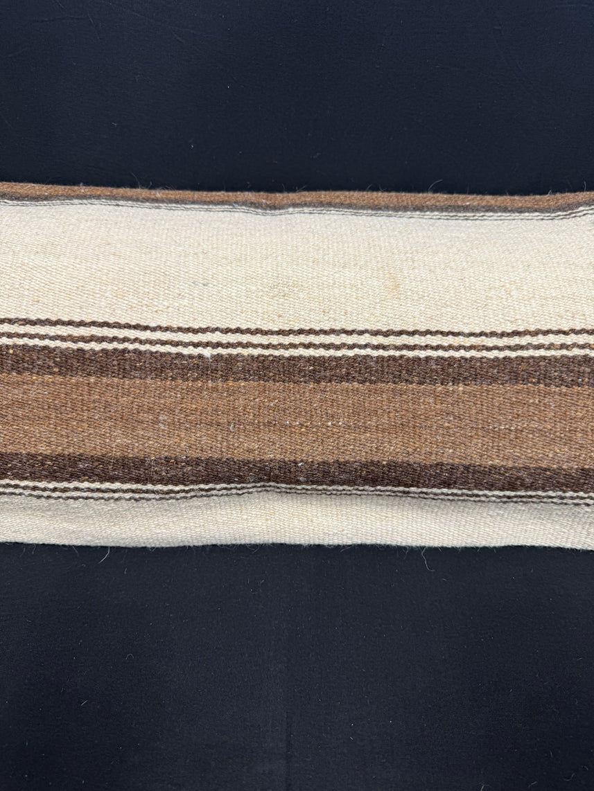 Turkish Hemp Pillow Cushion Natural Beige Brown Cushion Cover 14x40 #30514