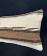 Turkish Hemp Pillow Cushion Natural Beige Brown Cushion Cover 14x40 #30514