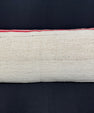 Turkish Hemp Pillow Cushion Natural Beige Red Cushion Cover 14x40 #30516