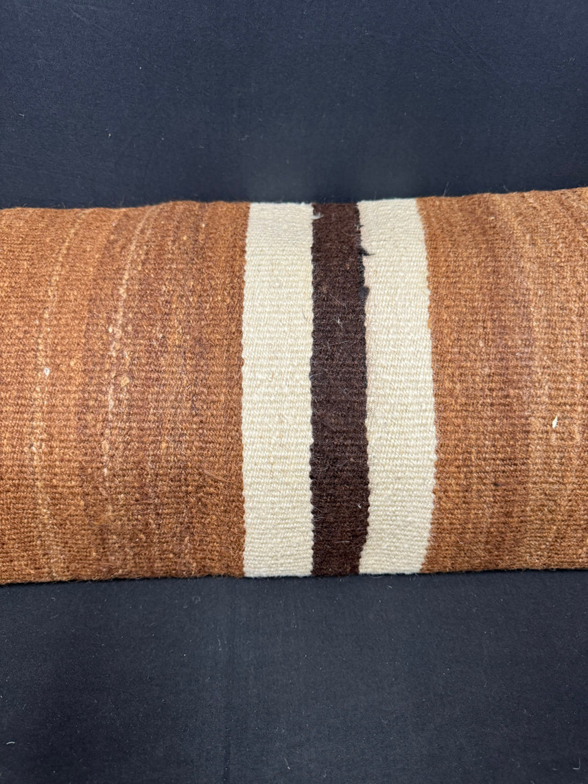 Turkish Hemp Pillow Cushion Natural Beige Brown Cushion Cover 14x40 #30508