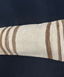 Turkish Hemp Pillow Cushion Natural Beige Brown Cushion Cover 14x40 #30517