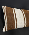 Turkish Hemp Pillow Cushion Natural Beige Brown Cushion Cover 14x40 #30497