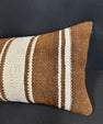 Turkish Hemp Pillow Cushion Natural Beige Brown Cushion Cover 14x40 #30497