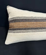 Turkish Hemp Pillow Cushion Natural Beige Brown Cushion Cover 14x40 #30515