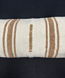 Turkish Hemp Pillow Cushion Natural Beige Brown Cushion Cover 14x40 #30496