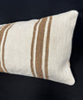 Turkish Hemp Pillow Cushion Natural Beige Brown Cushion Cover 14x40 #30496