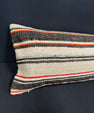 Turkish Hemp Pillow Cushion Natural Beige Black Cushion Cover 14x40 #30519
