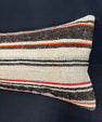 Turkish Hemp Pillow Cushion Natural Beige Black Cushion Cover 14x40 #30519