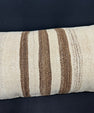Turkish Hemp Pillow Cushion Natural Beige Brown Cushion Cover 14x40 #30439