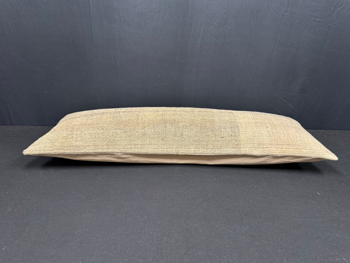 Turkish Hemp Pillow Cushion Natural Beige Cushion Cover 14x40 #30520