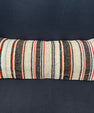 Turkish Hemp Pillow Cushion Natural Beige Black Cushion Cover 14x40 #30453