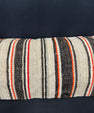 Turkish Hemp Pillow Cushion Natural Beige Black Cushion Cover 14x40 #30453