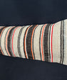 Turkish Hemp Pillow Cushion Natural Beige Black Cushion Cover 14x40 #30453