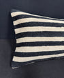 Turkish Hemp Pillow Cushion Natural Beige Black Cushion Cover 14x40 #30507