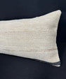 Turkish Hemp Pillow Cushion Natural Beige Black Cushion Cover 14x40 #30433