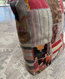 Turkish Kilim Ottoman Pouffe 39"x39"x12" #15-P