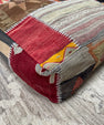 Turkish Kilim Ottoman Pouffe 39"x39"x12" #15-P