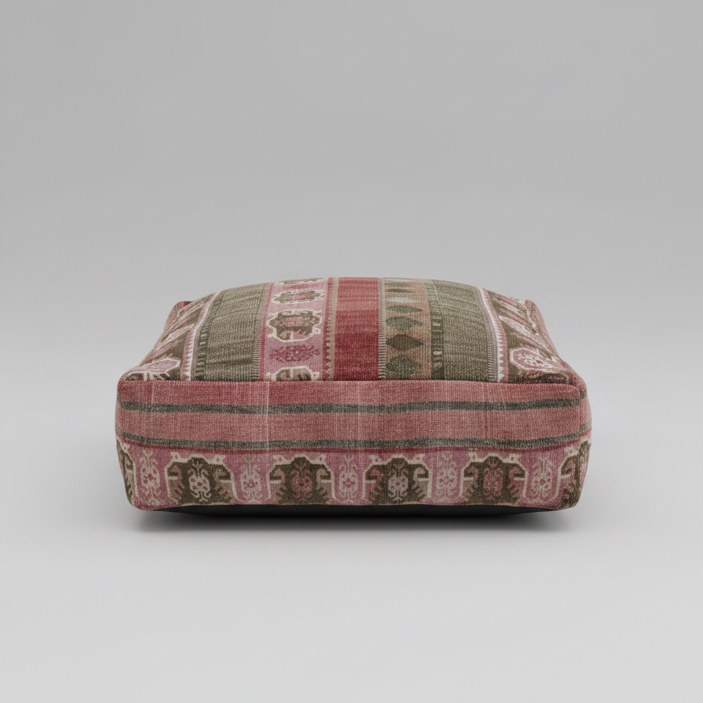 Turkish Kilim Ottoman Pouffe 39"x39"x12" #05-P