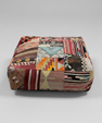 Turkish Kilim Ottoman Pouffe 39"x39"x12" #17-P