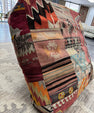 Turkish Kilim Ottoman Pouffe 39"x39"x12" #17-P