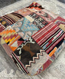 Turkish Kilim Ottoman Pouffe 39"x39"x12" #17-P