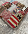 Turkish Kilim Ottoman Pouffe 39"x39"x12" #22-P