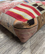 Turkish Kilim Ottoman Pouffe 39"x39"x12" #22-P