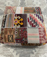 Turkish Kilim Ottoman Pouffe 39"x39"x12" #21-P