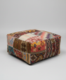 Turkish Kilim Ottoman Pouffe 39"x39"x12" #21-P