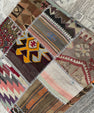 Turkish Kilim Ottoman Pouffe 39"x39"x12" #21-P